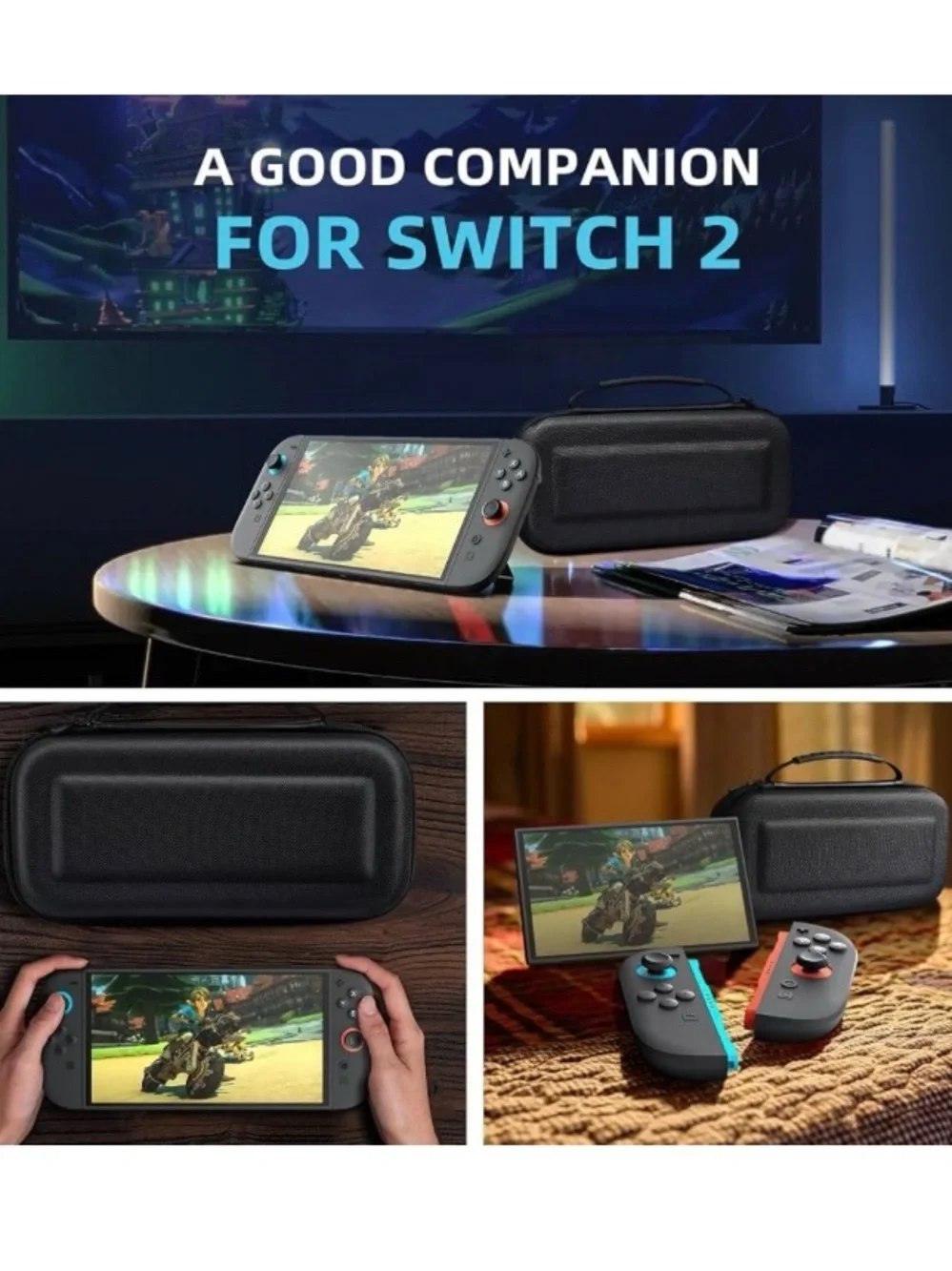 Nintendo Switch 2 Case, Large Capacity, Hard Shell Portable Travel Case